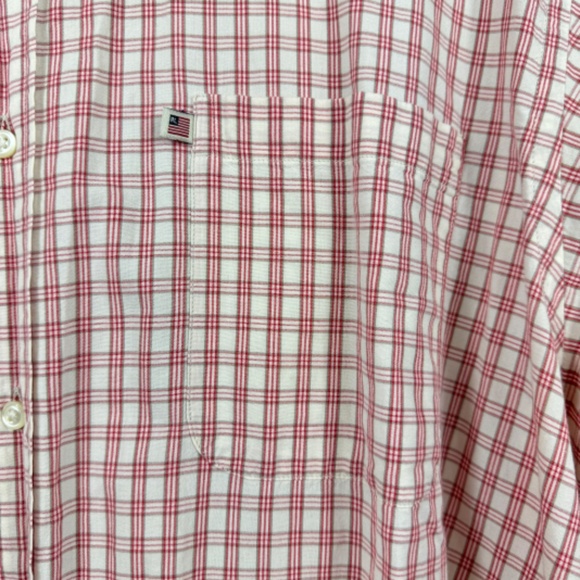 VTG Ralph Lauren Jeans Company Men’s Short Sleeve Button Up Shirt Red Plaid XXL - Picture 3 of 7